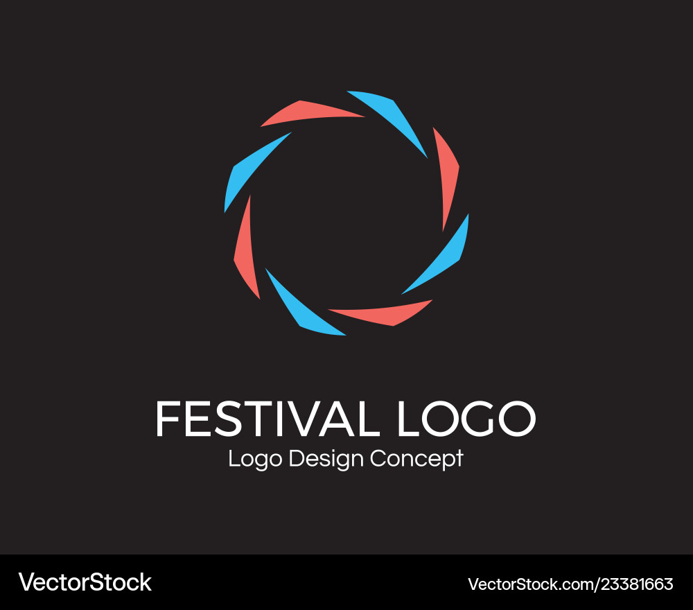 Abstract circular dynamic logo round shape icon Abstract circular dynamic logo round shape icon Vector Image