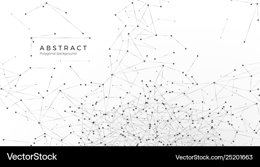 Connected Nodes Abstract Background vector image