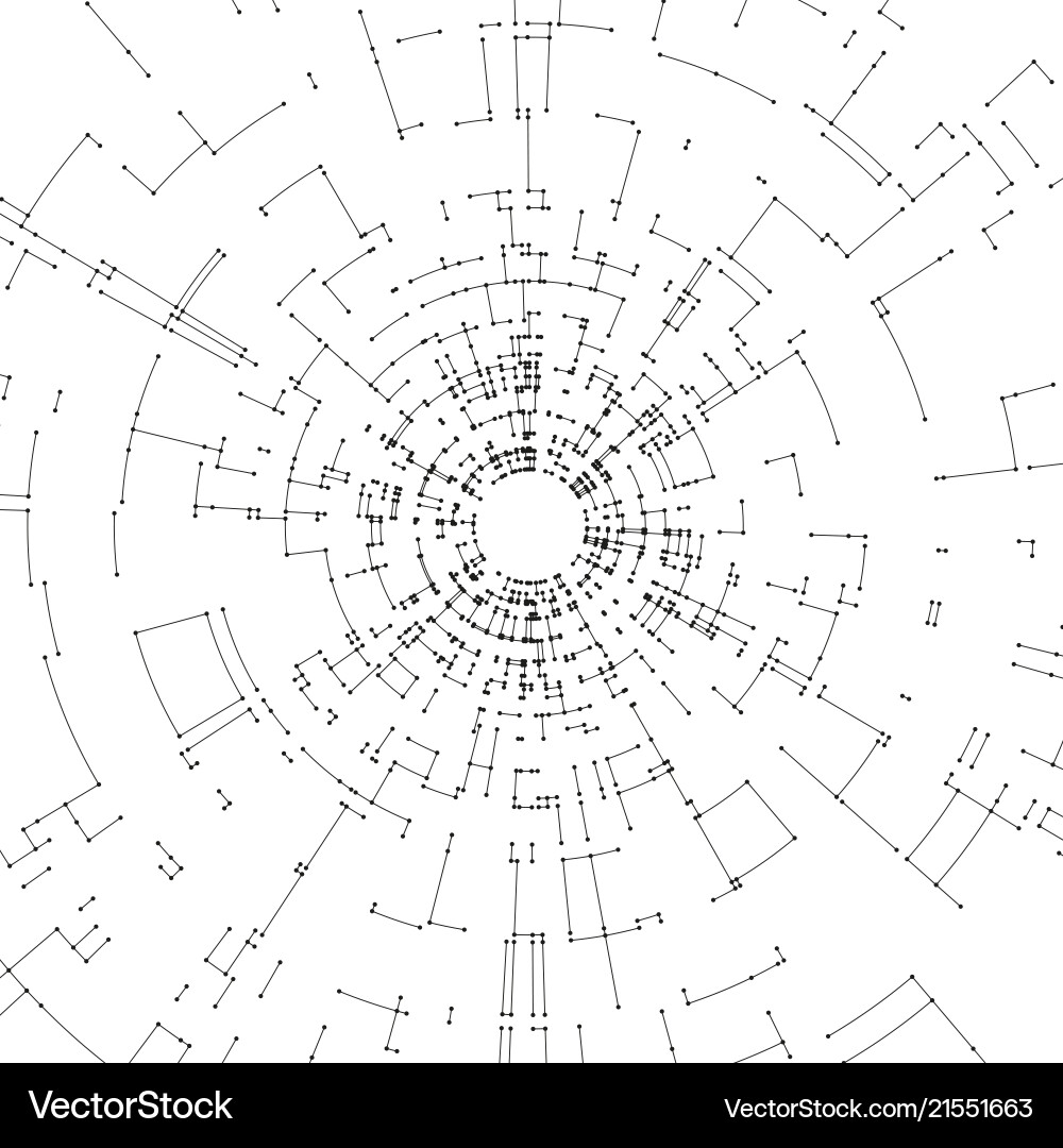Connecting lines and dots on white background Connecting lines and dots on white background Vector Image