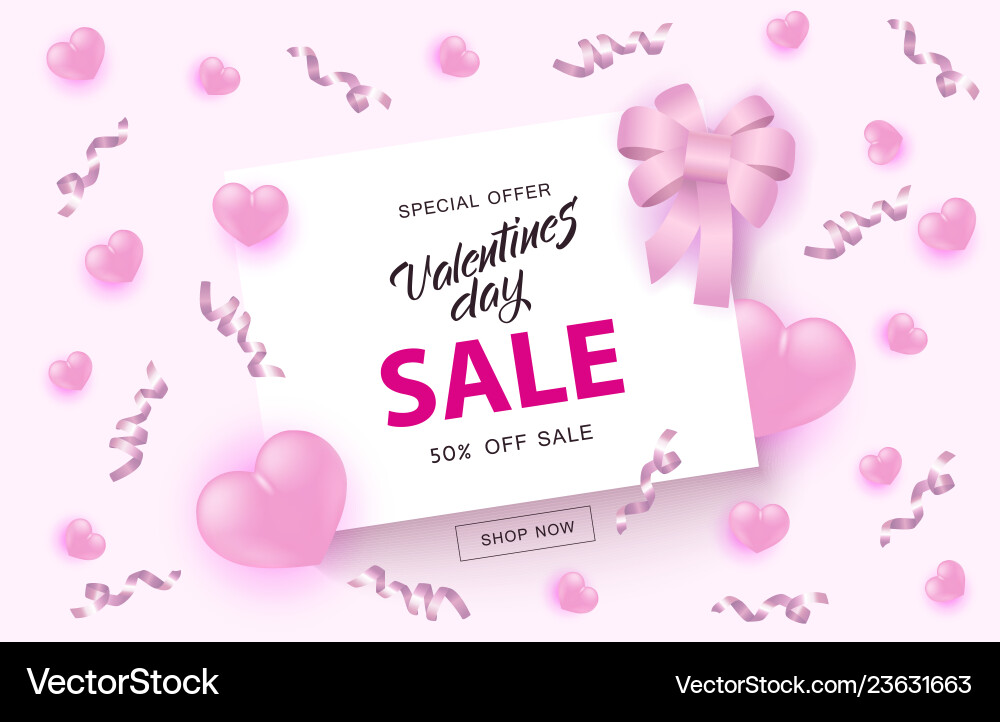 Happy Valentinstag Sonderangebot Design Happy Valentinstag Sonderangebot Design vektorbild