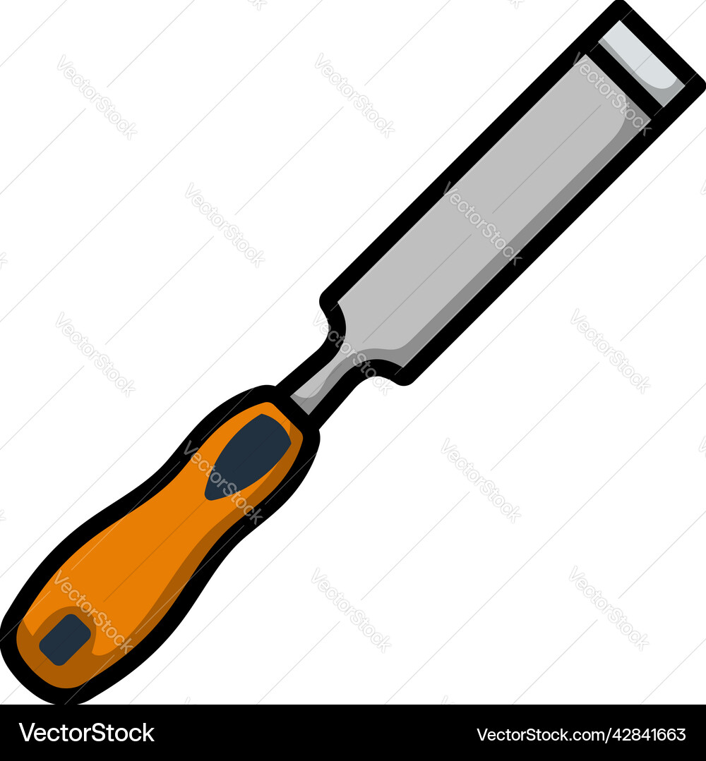 Icon of chisel Icon of chisel vector image