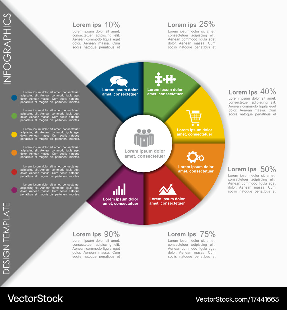 Infographic template can be used for workflow Vector Image