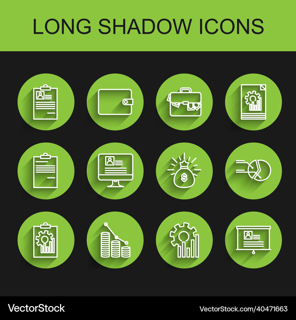 Set line clipboard with graph chart pie Set line clipboard with graph chart pie vector image