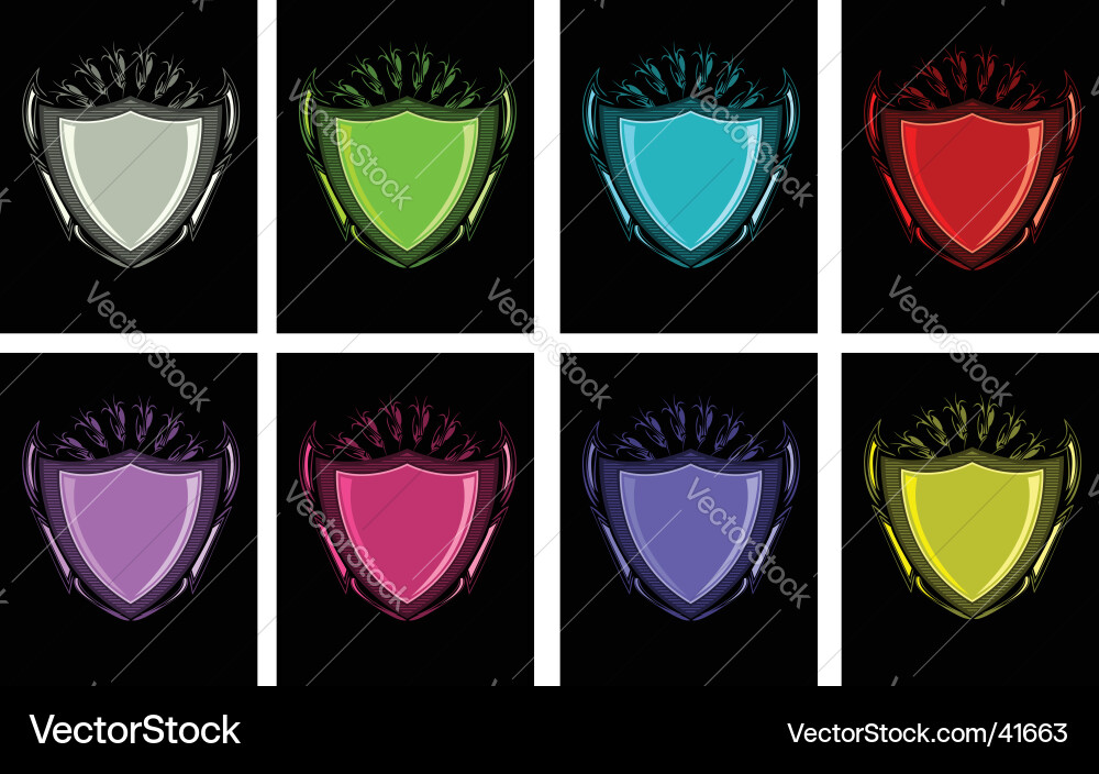 Shield variation Vector Image