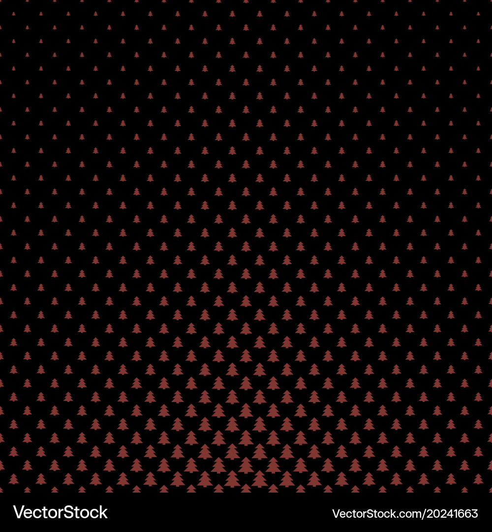 Simple geometric pine tree pattern background vector image