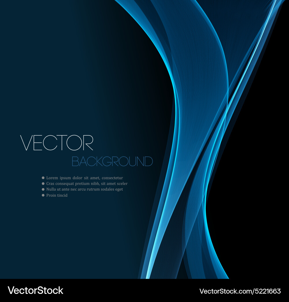 Smooth wave stream line abstract header layout vector image