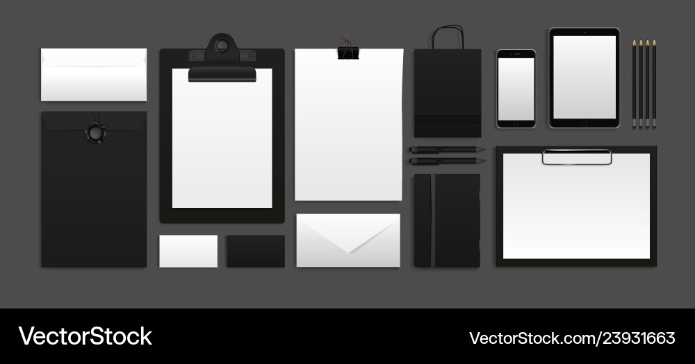 Template mockup documentation for business Template mockup documentation for business vector image