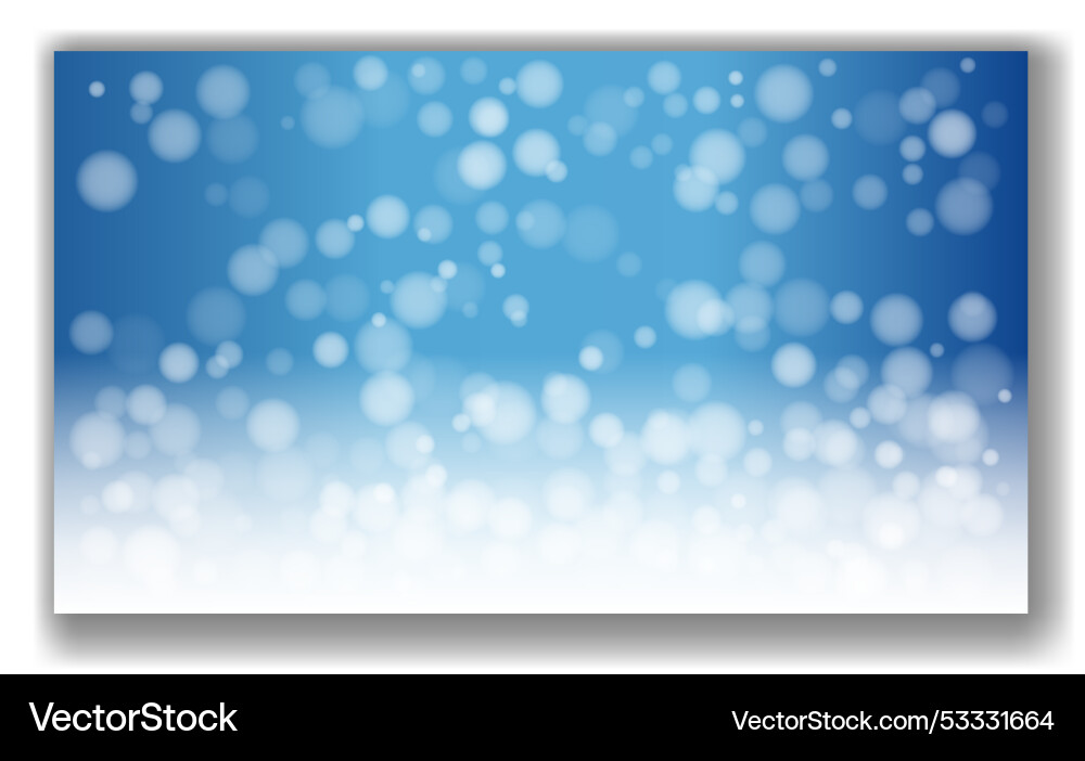 Abstract image displaying a blue and white bokeh Abstract image displaying a blue and white bokeh vector image
