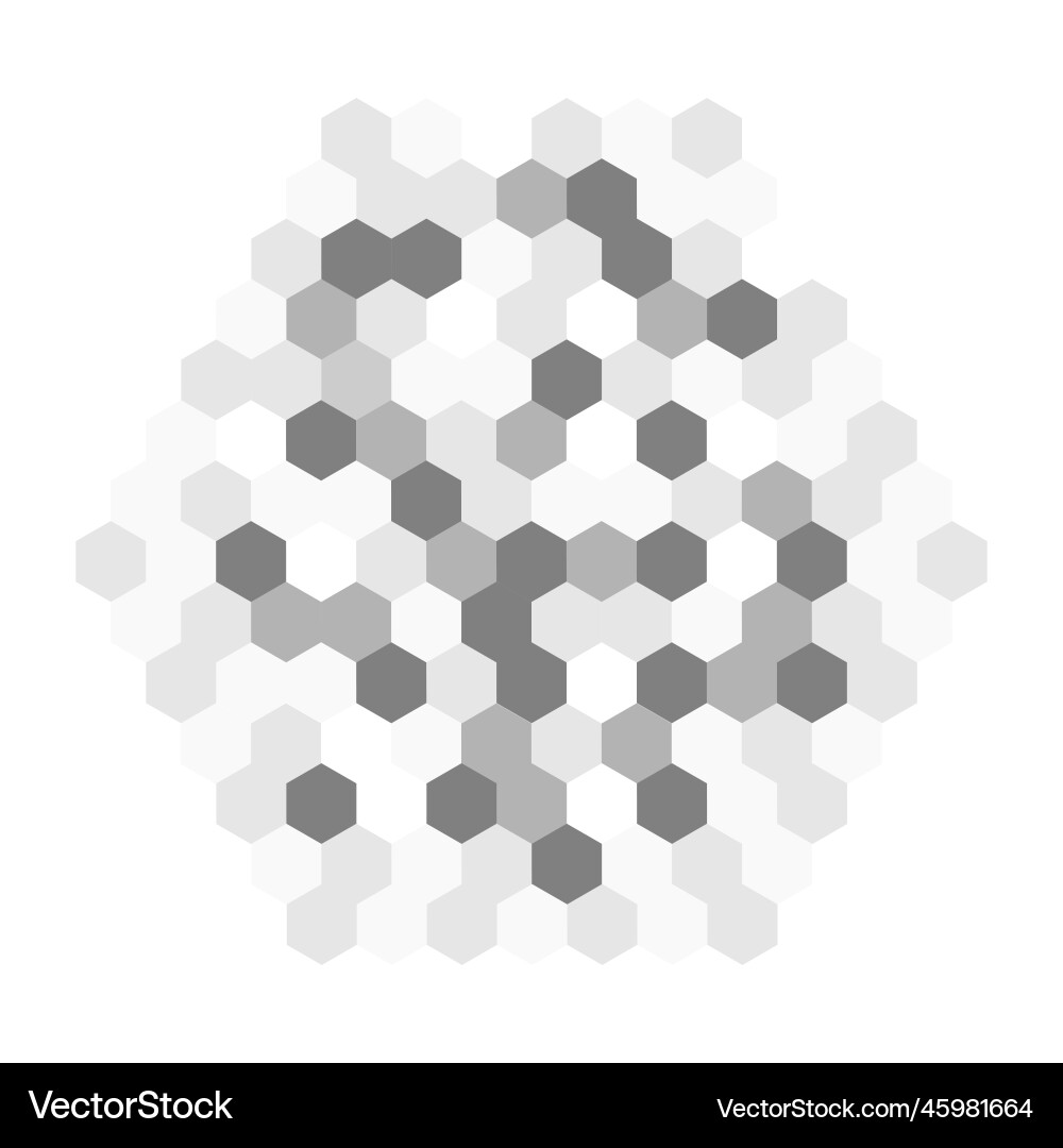 Censor blur effect texture in octagon shape grey Censor blur effect texture in octagon shape grey vector image