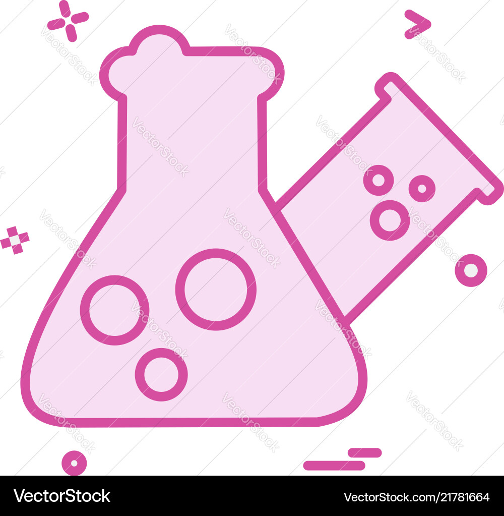 Flask icon design Flask icon design Vector Image