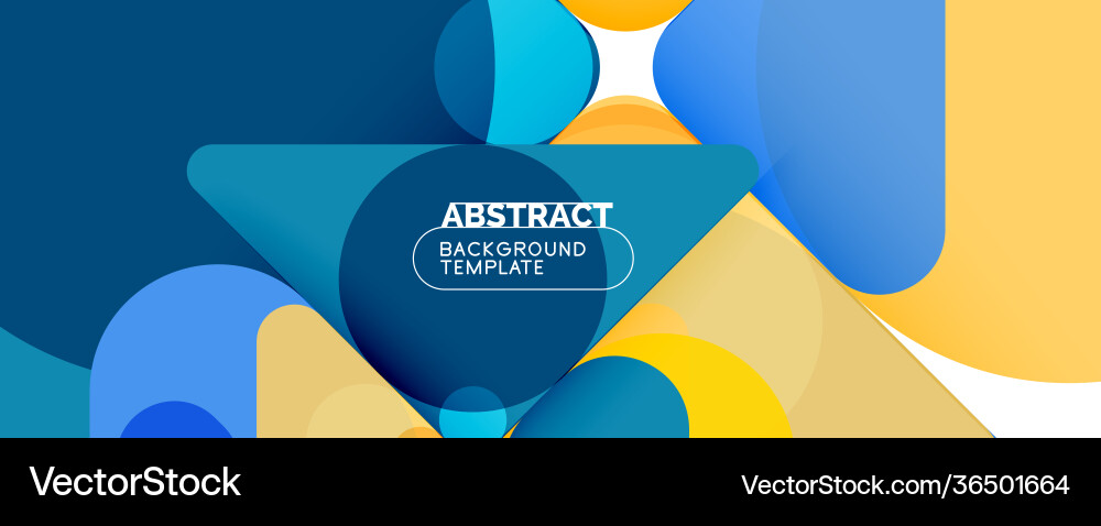 Flat geometric round shapes and dynamic lines Flat geometric round shapes and dynamic lines Vector Image