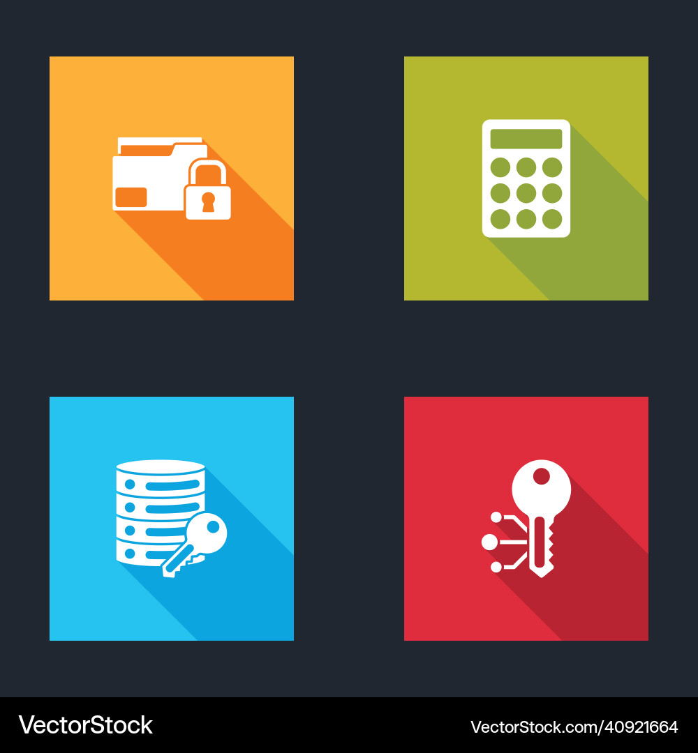 Set folder and lock password protection server Set folder and lock password protection server vector image