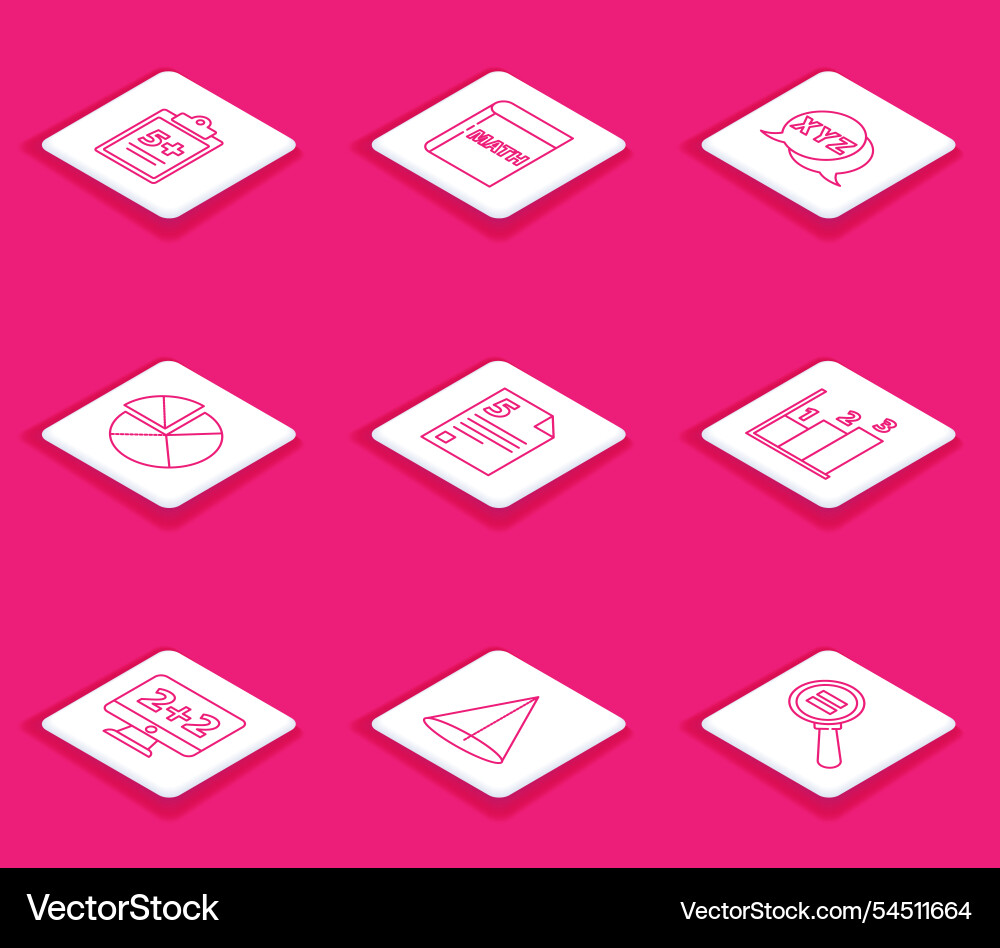 Set line mathematics function sine triangle math Set line mathematics function sine triangle math vector image