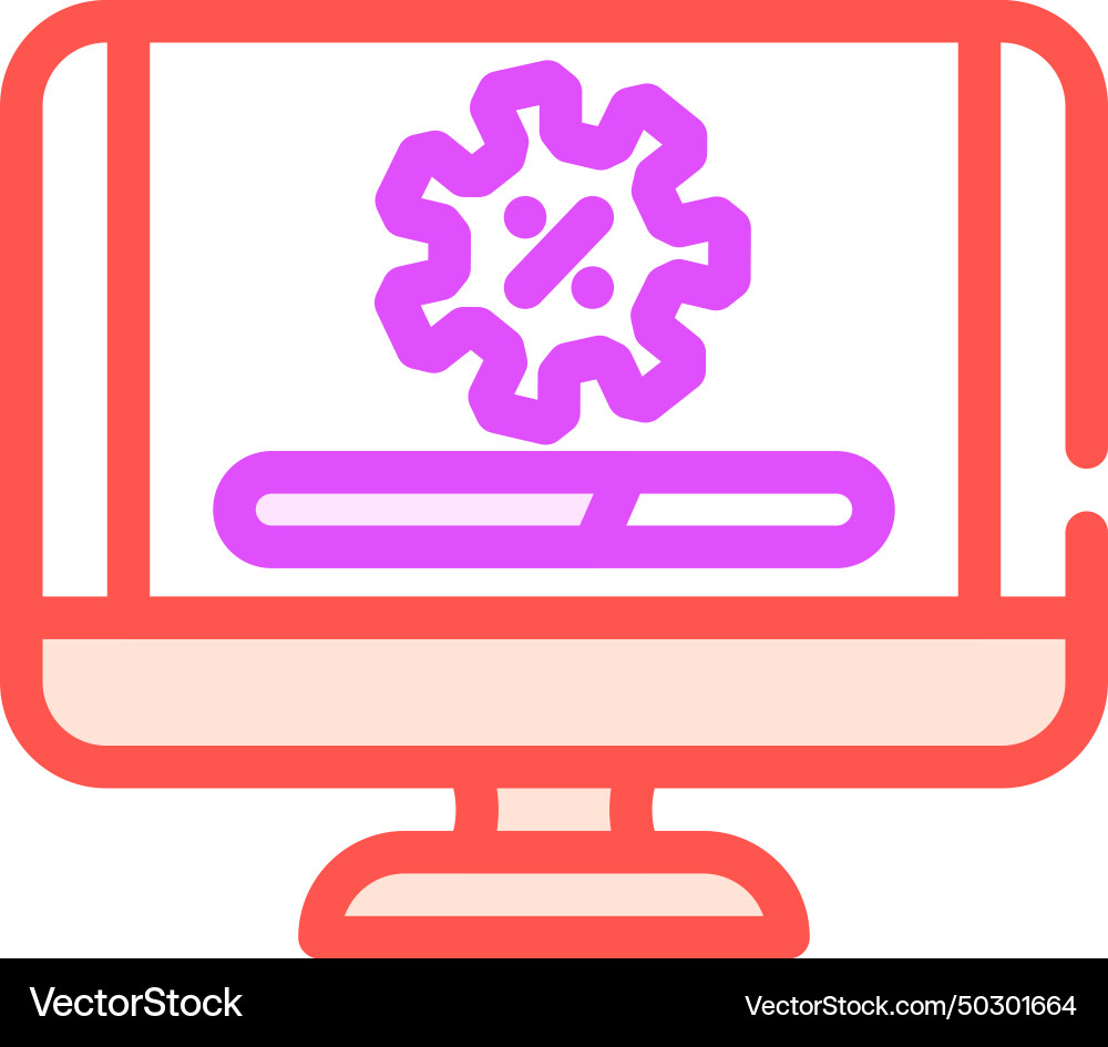 Software updates repair computer color icon Software updates repair computer color icon vector image