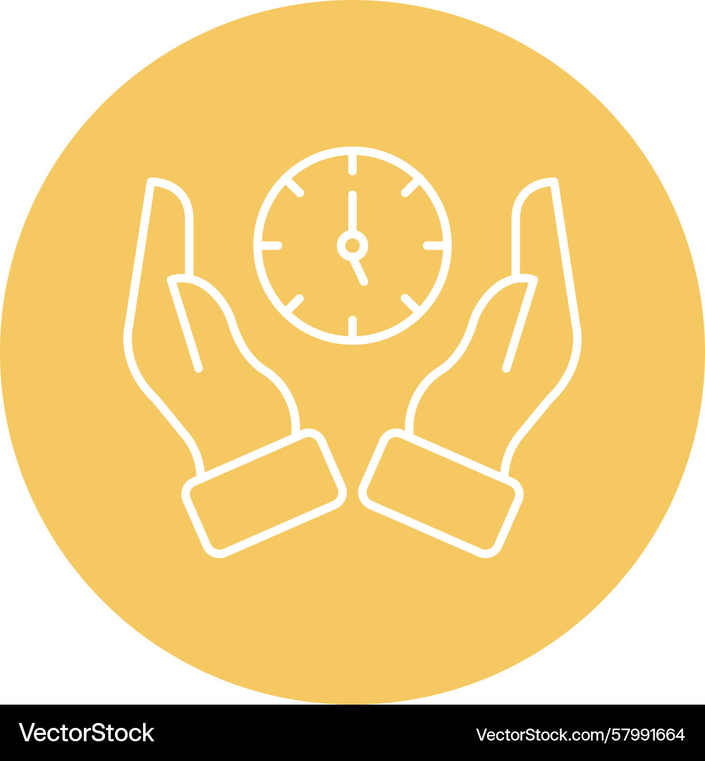 Time save line multi circle Vector Image