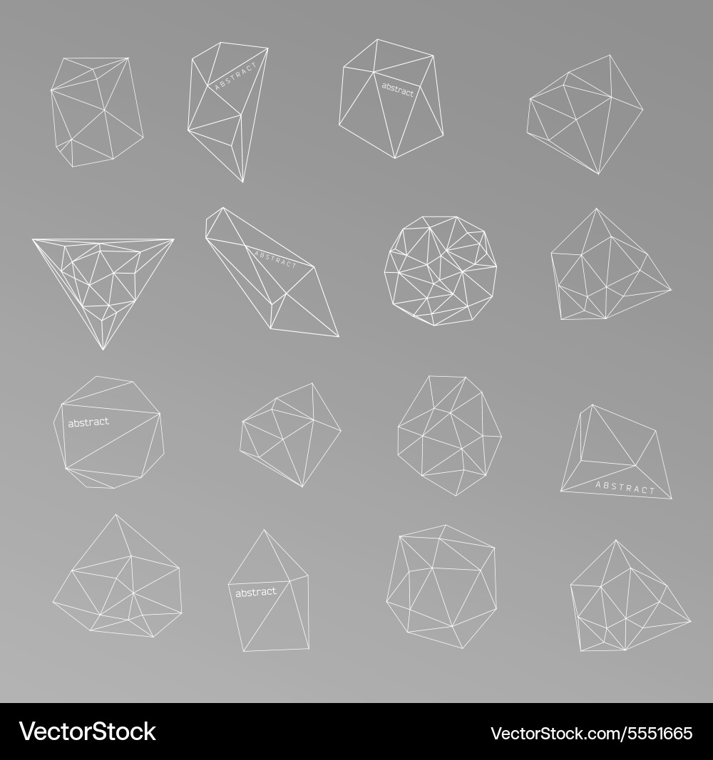 Abstract modern background with polygons design vector image