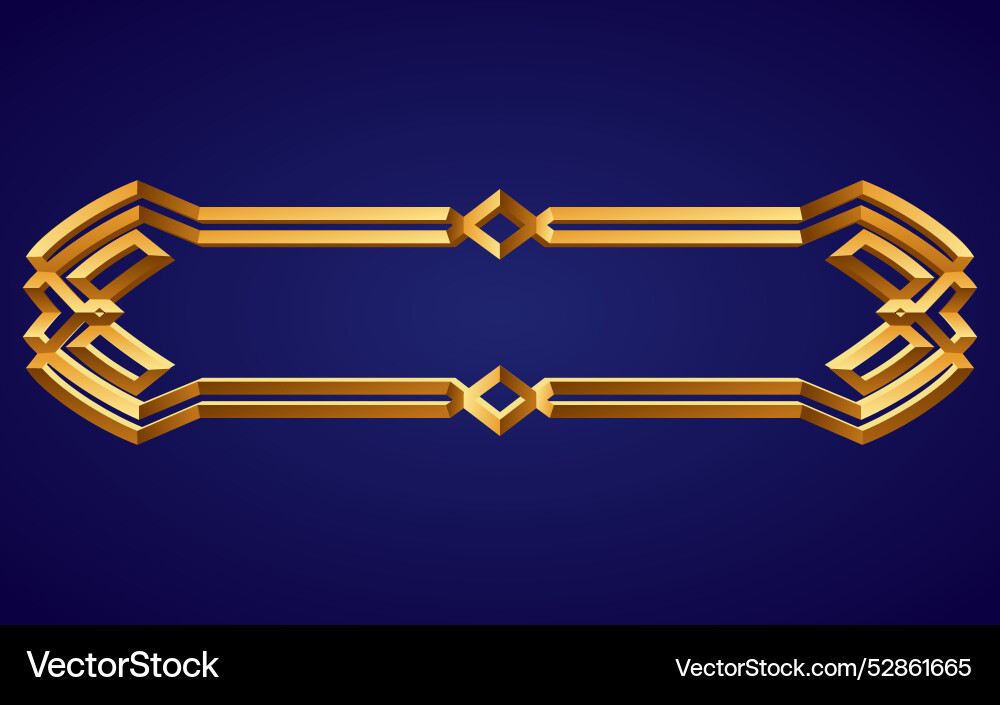 Frame medieval game ui empty rectangle Frame medieval game ui empty rectangle Vector Image