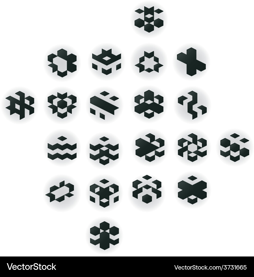 Modulations on same geometrical matrix with soft Vector Image