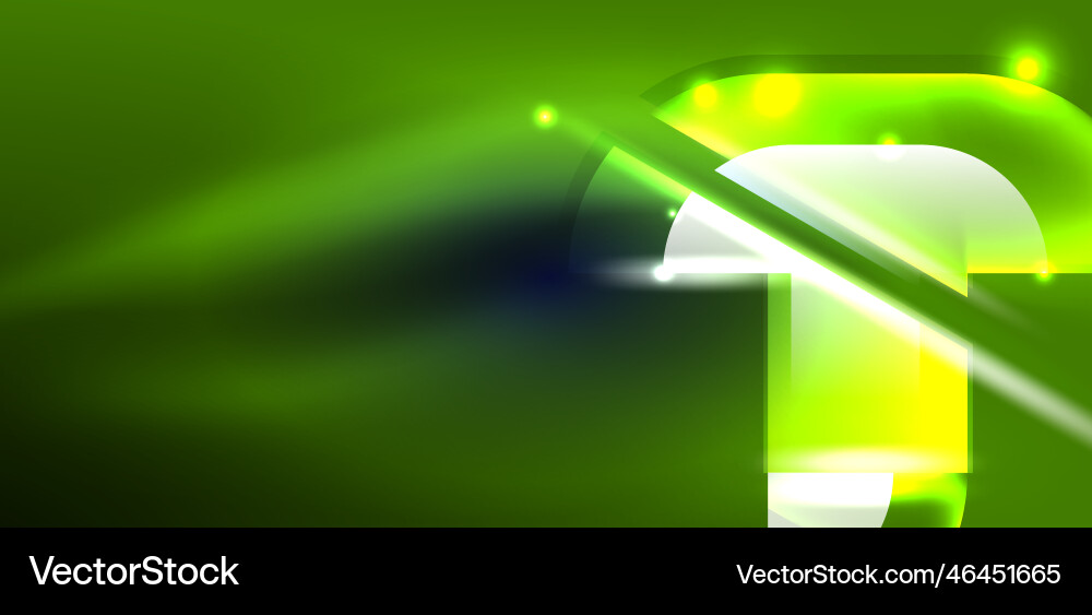 Neon round shapes lines and triangle elements hi Vector Image