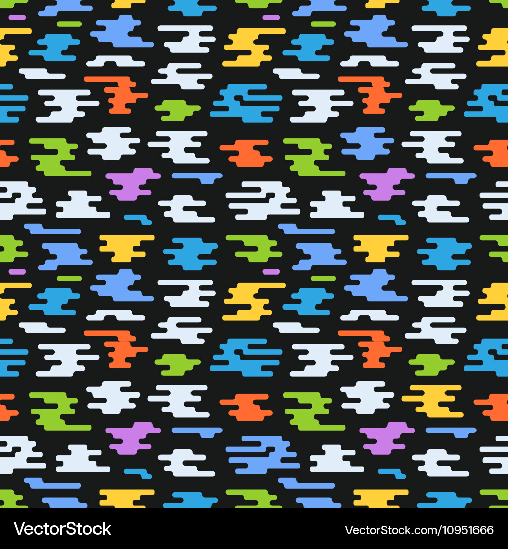 Abstract seamless pattern of different color vector image
