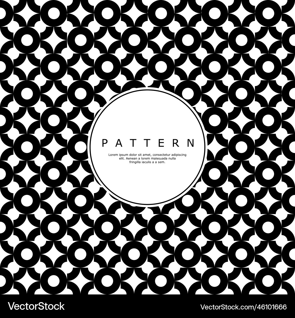 Abstract stripe circle seamless pattern design vector image