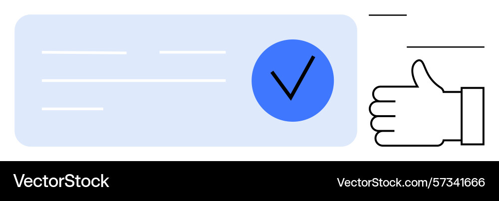Approval and verification concept with checkmark Approval and verification concept with checkmark vector image