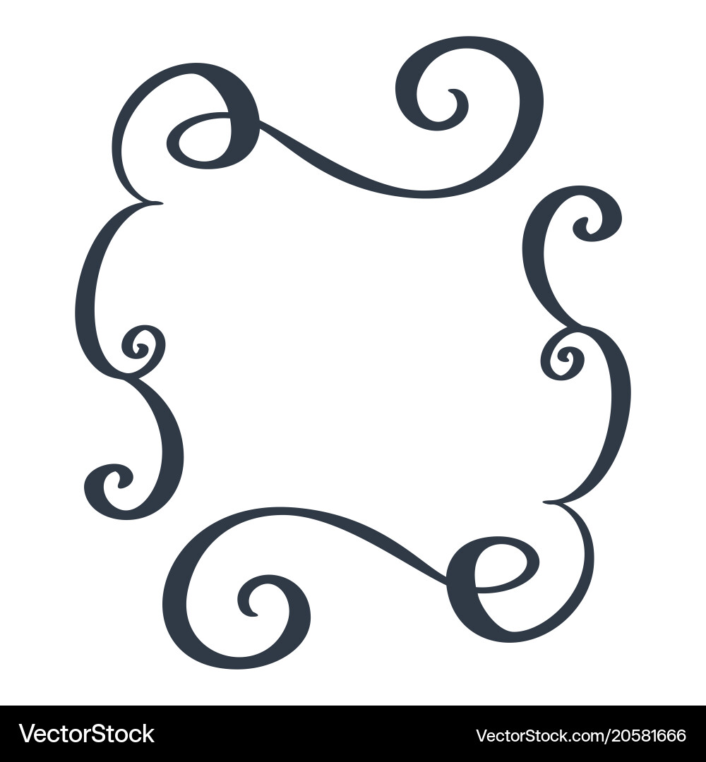 Decorative frames and border standard rectangle Vector Image