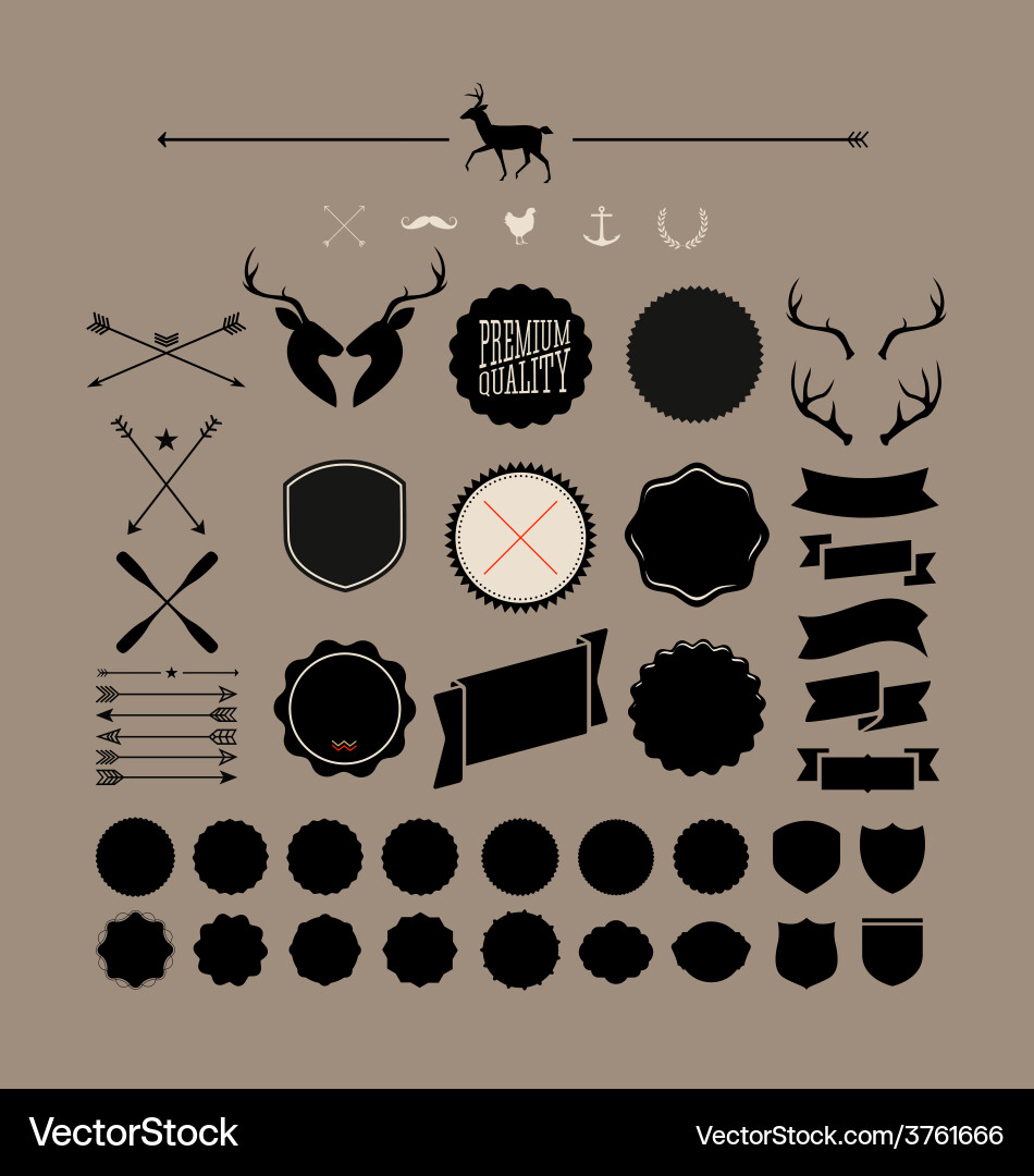 Design elements vector image