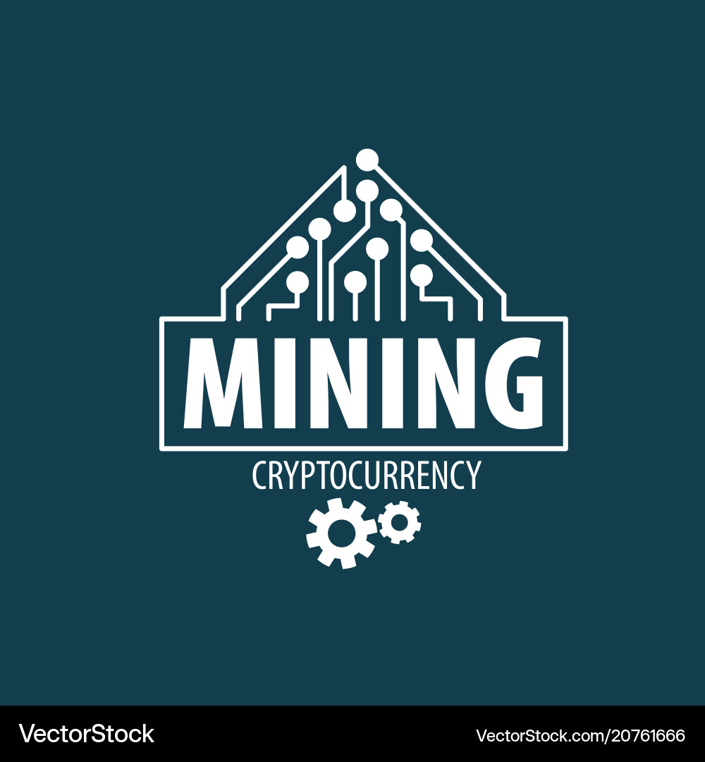 Digital currency mining Digital currency mining vector image
