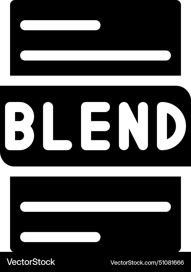 File type format blend icons document extension File type format blend icons document extension Vector Image