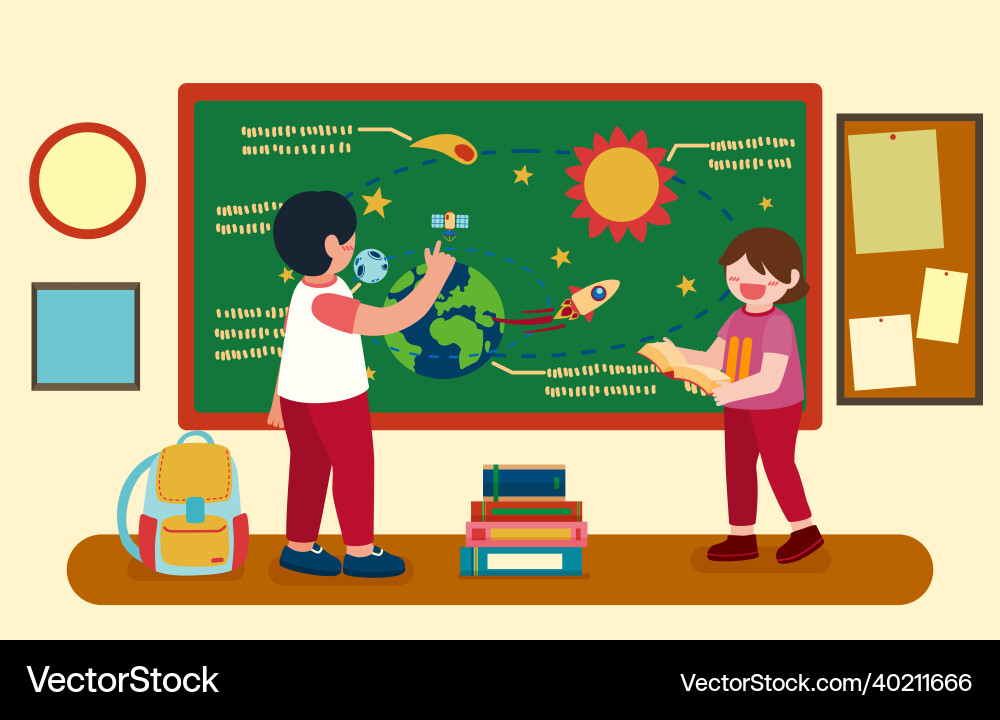 Große isolierte Cartoon Charakter der niedlichen Kinder Große isolierte Cartoon Charakter der niedlichen Kinder vektorbild