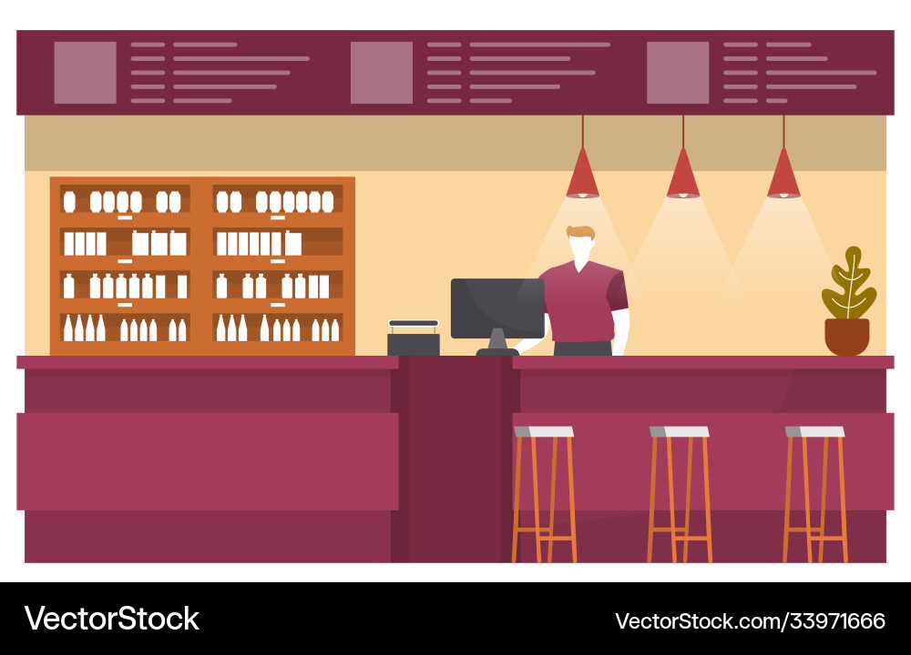 Kasse Essen Gericht Innen Restaurant Kasse Essen Gericht Innen Restaurant vektorbild