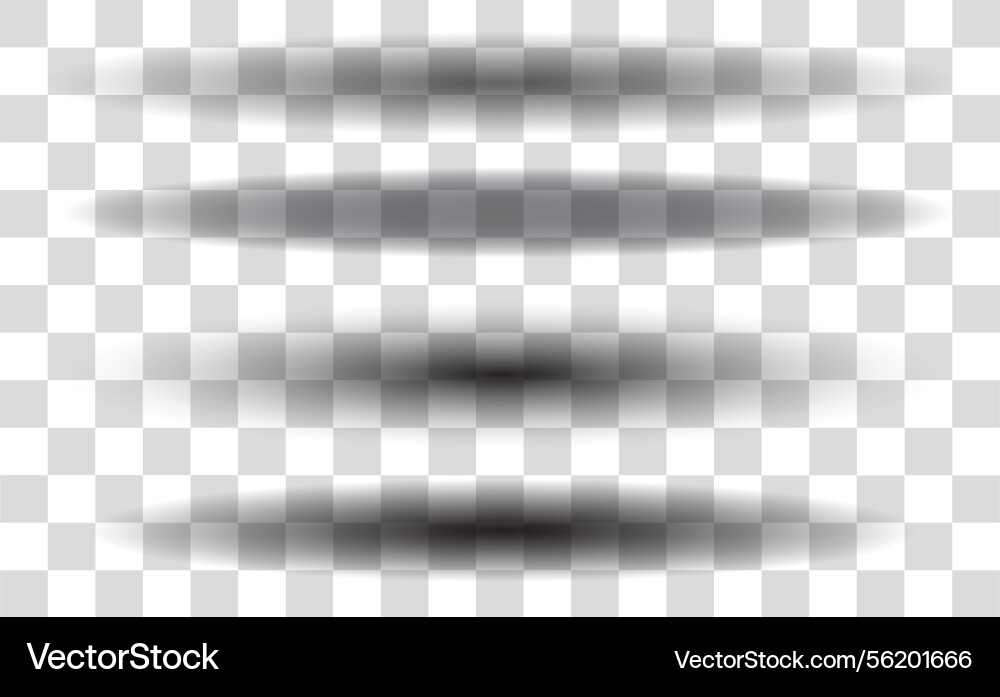 Layered shadows interact softly on a transparent Layered shadows interact softly on a transparent vector image