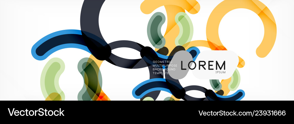 Linear design circle background Linear design circle background Vector Image