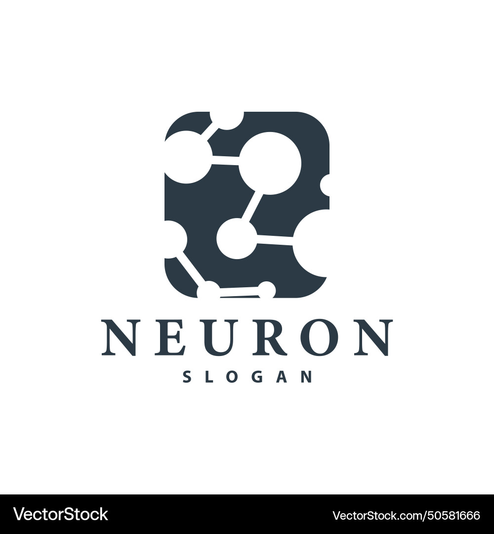 Neuron logo simple design network cel technology Neuron logo simple design network cel technology Vector Image