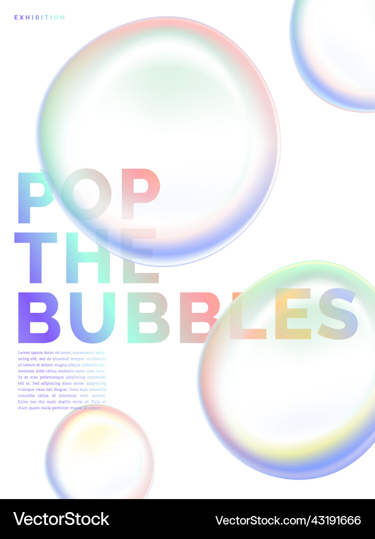 Pastel iridescent bubbles overlapping background Pastel iridescent bubbles overlapping background vector image