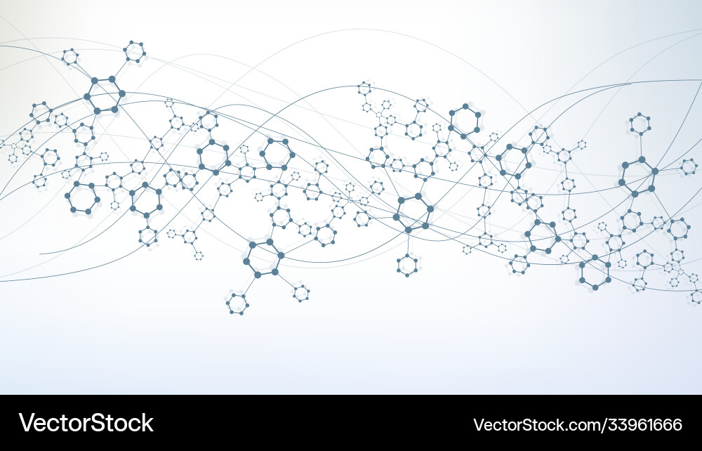 Science network pattern connecting lines and dots Science network pattern connecting lines and dots Vector Image