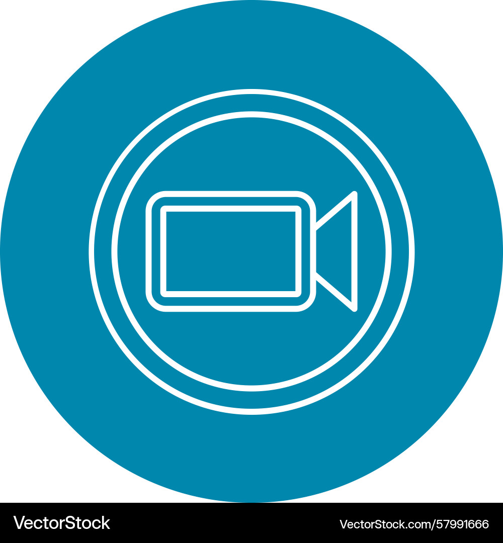 Video call line multi circle Vector Image