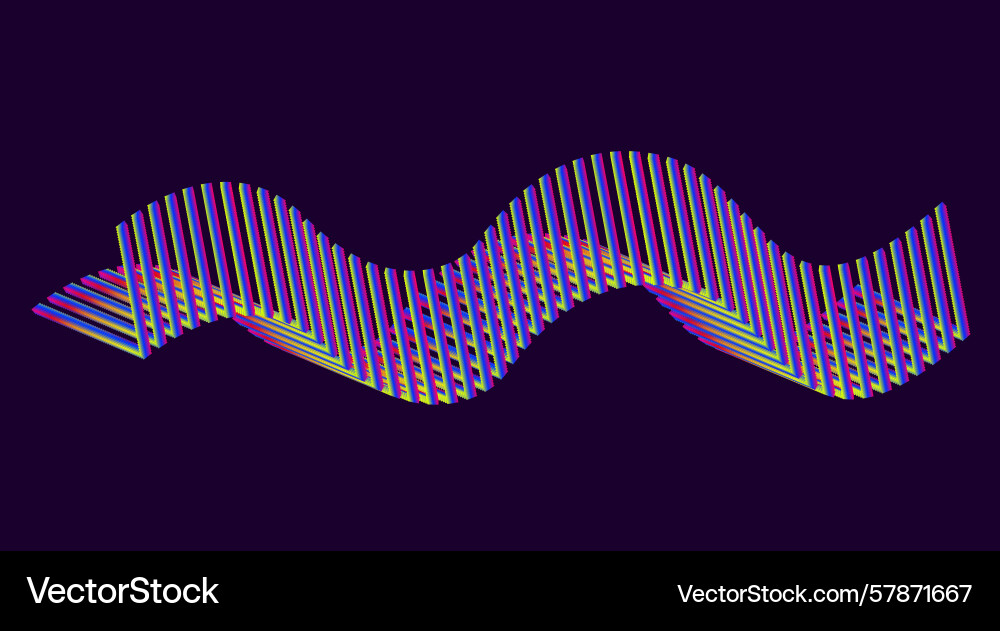 3d blend flowing smooth background abstract design Vector Image