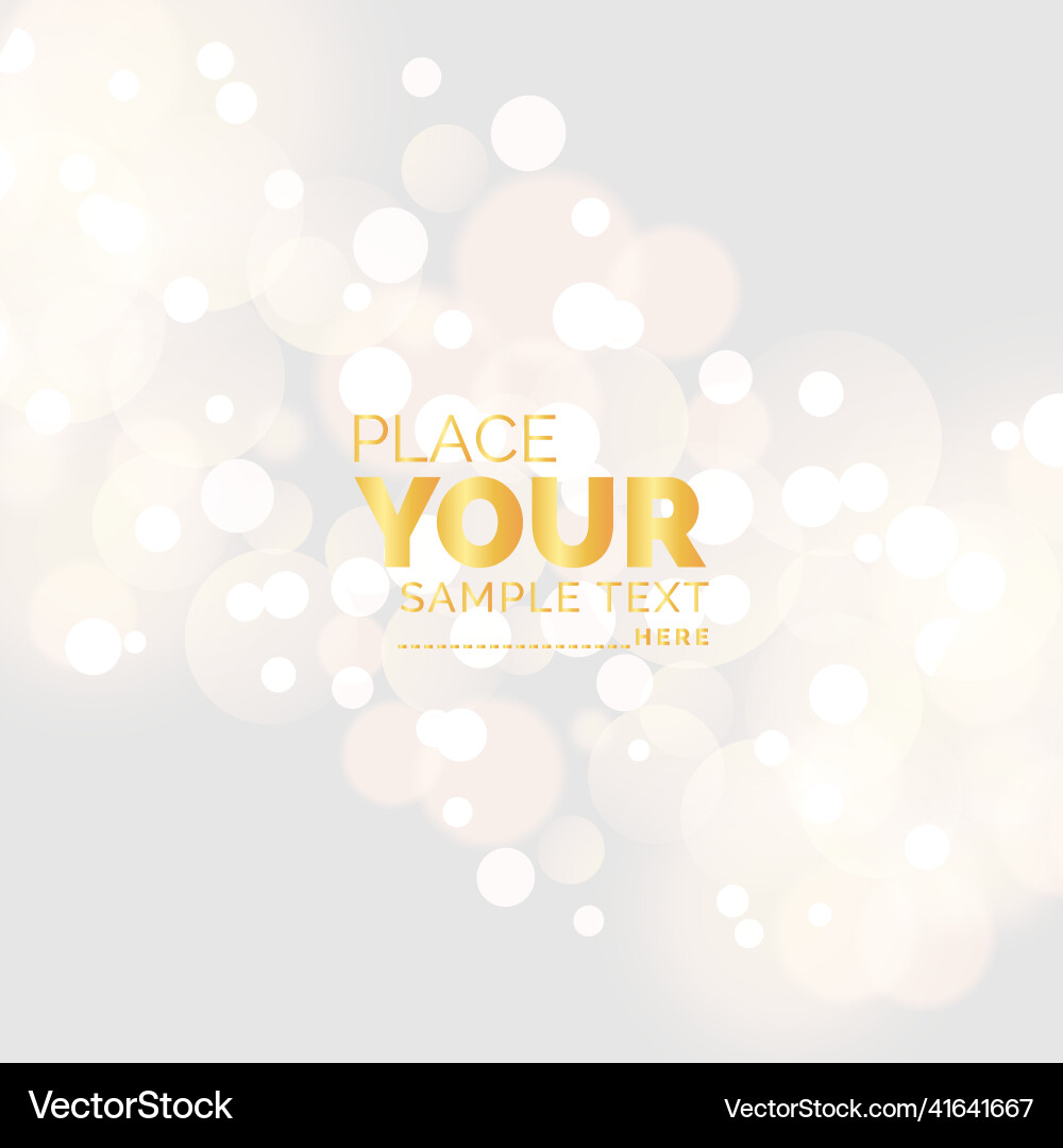 Abstract bokeh lights with soft light background Abstract bokeh lights with soft light background vector image