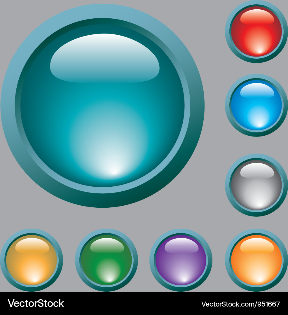 Button vector image