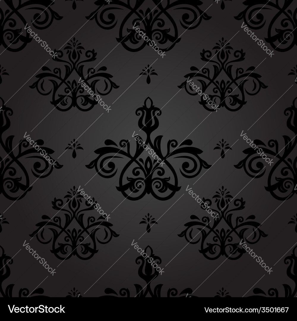 Damask seamless pattern orient background Vector Image