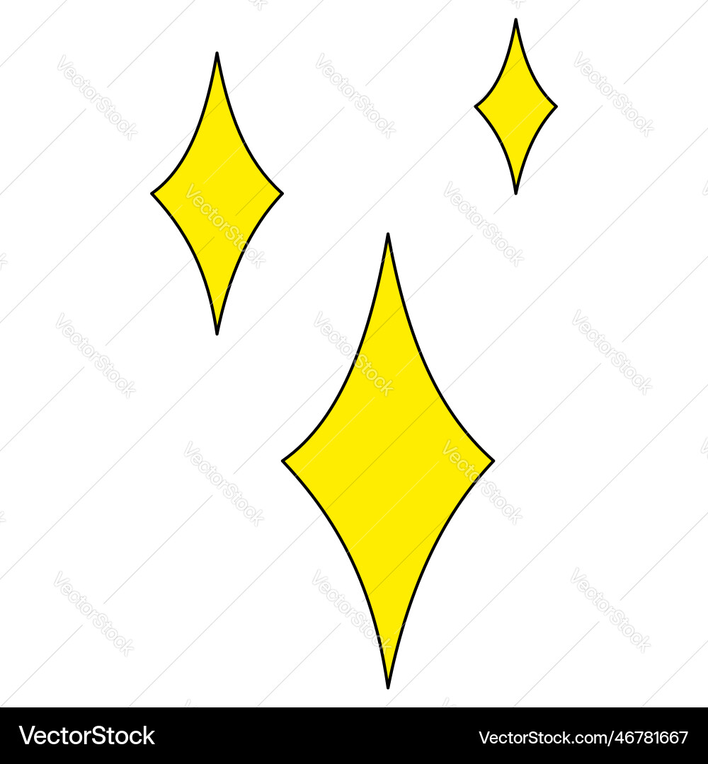 Geometric shape diamond rhombus or stars Geometric shape diamond rhombus or stars Vector Image