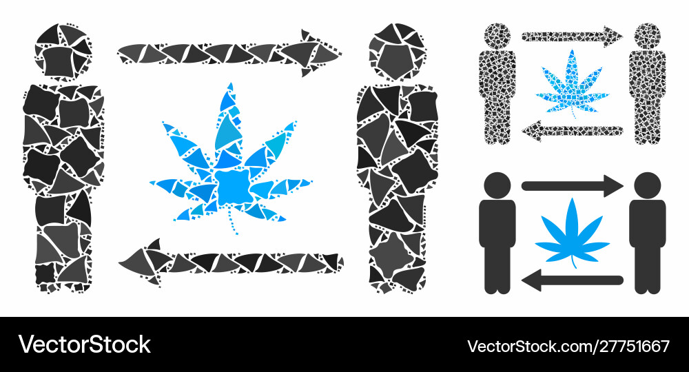 Männer Cannabis Austausch Mosaik Ikone robuste Gegenstände Männer Cannabis Austausch Mosaik Ikone robuste Gegenstände Vektorbild