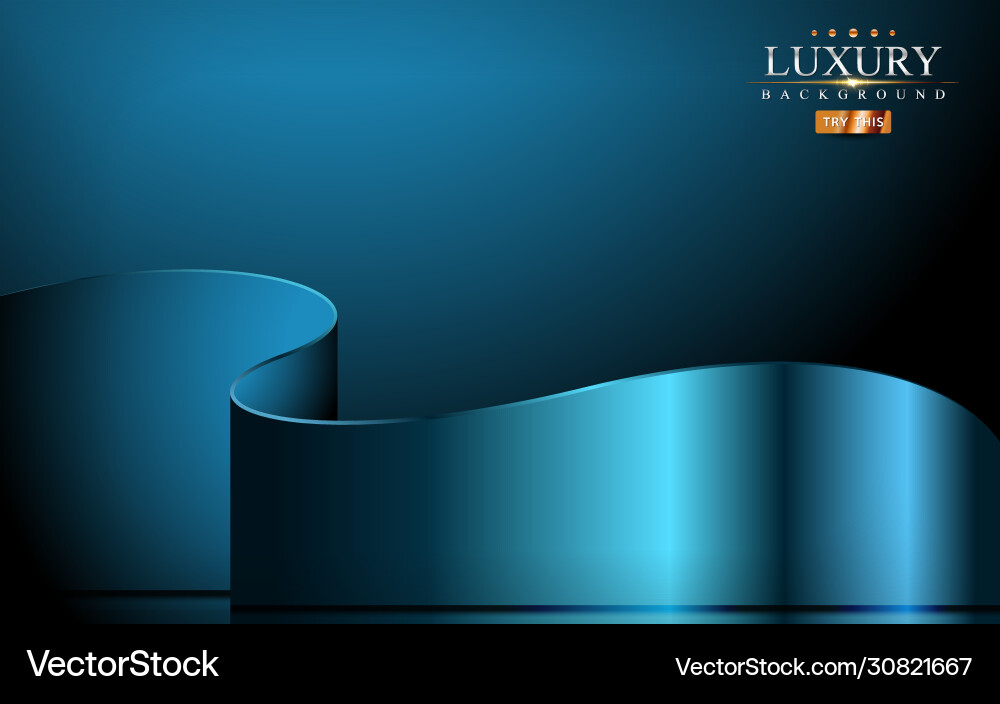 Modern blue geometric with overlap textured layer vector image