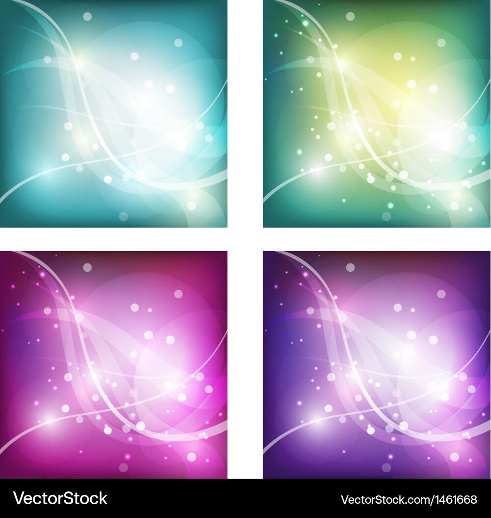 Abstract freshness background with shiny bokeh Vector Image