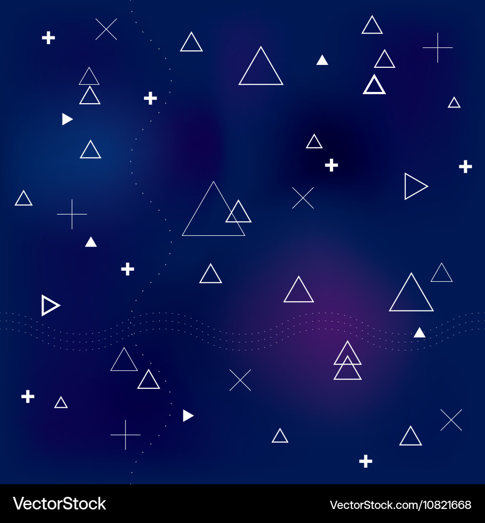Abstract seamless pattern with geometric shapes Vector Image