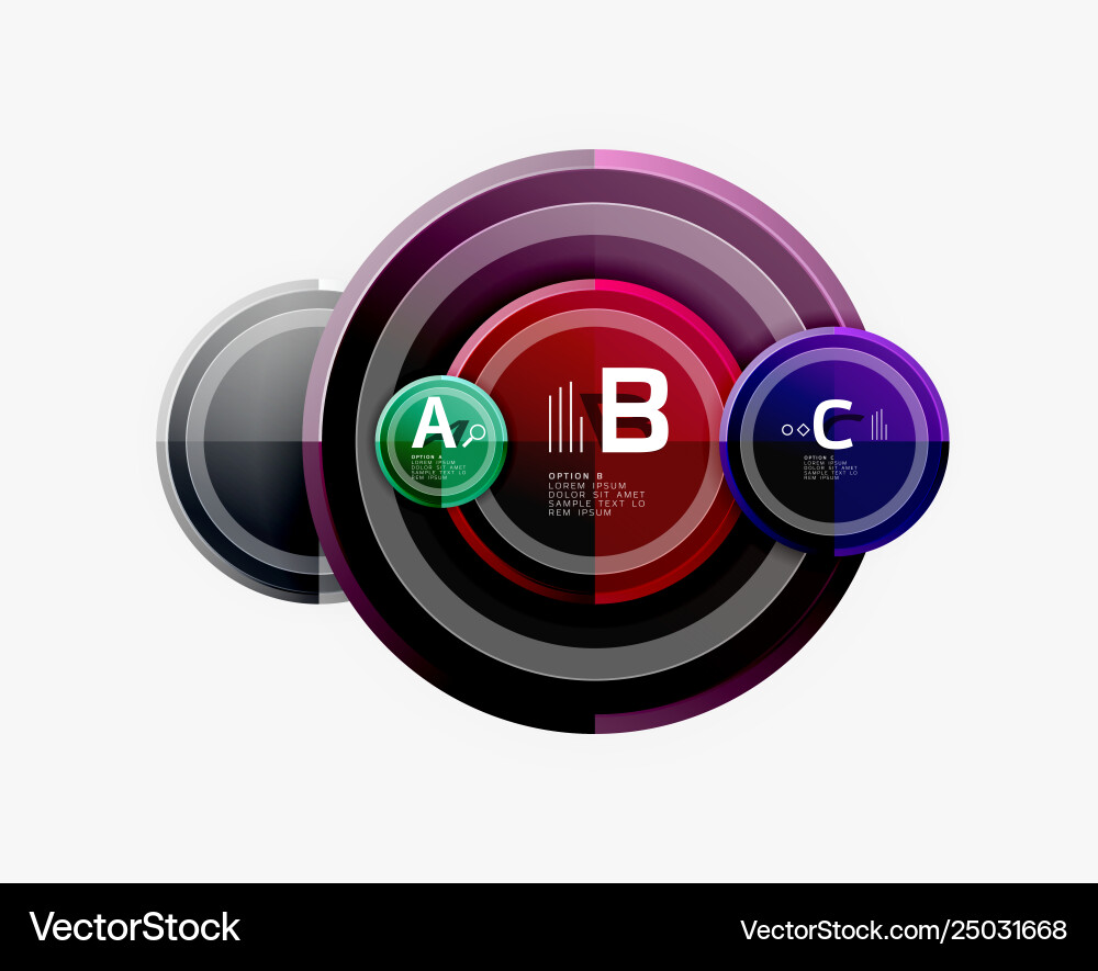 Circular pattern abstract circles composition Circular pattern abstract circles composition vector image