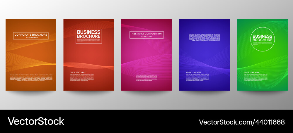 Cover geometric minimal set abstract line pattern Cover geometric minimal set abstract line pattern vector image