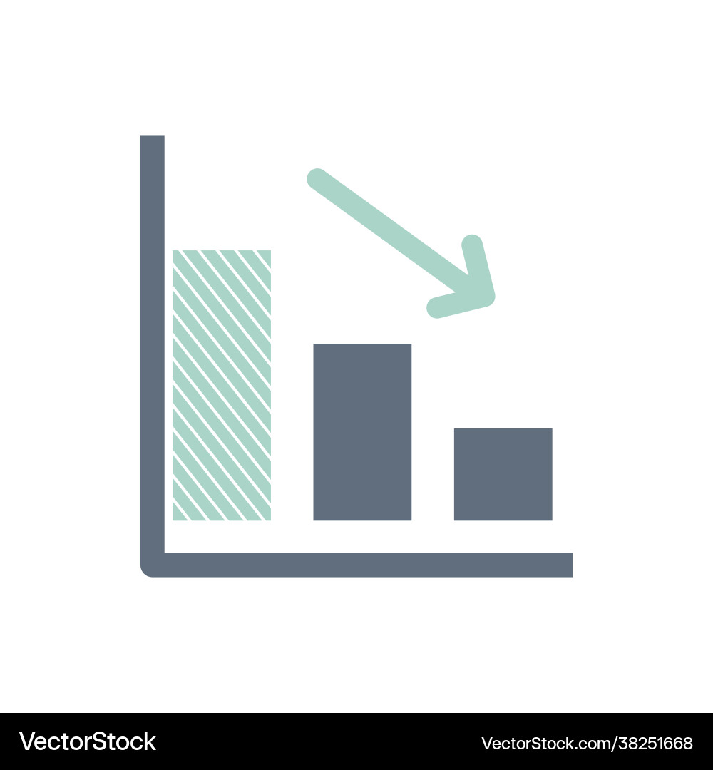 Data analysis graph vector image